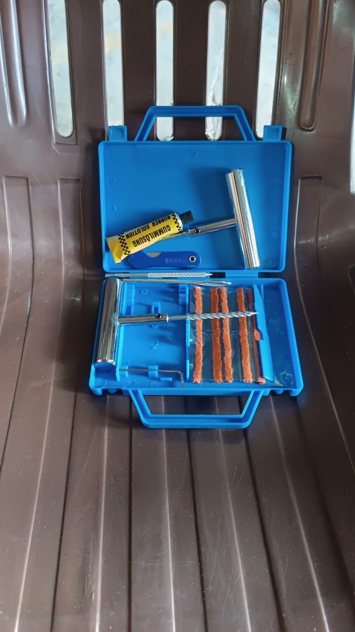 Portable Tire Repair Kit Tyre Repairing Tool Set with Box (13 Pcs Set) Portable Tire Repair Kit Tyre Repairing Tool Set with Box (13 Pcs Set)